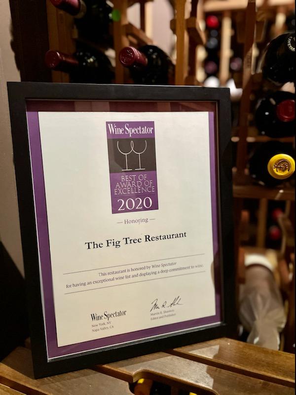 Wine Spectator Best Award of Excellence - 2020